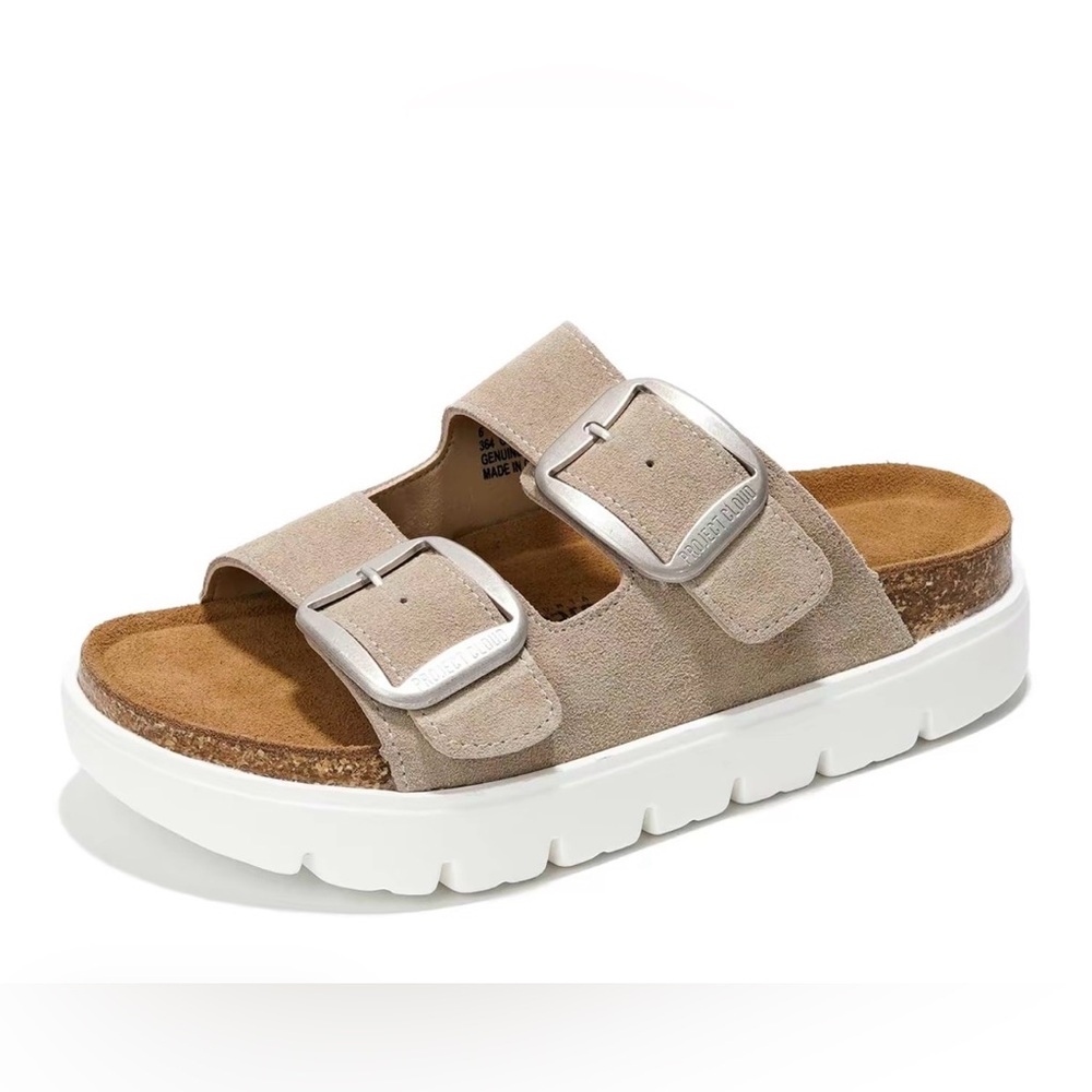 Stylish Women's Sandals with Silver Buckles
